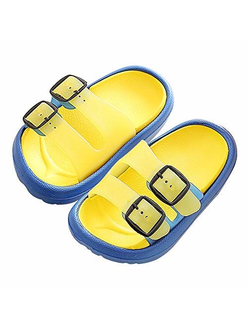 Toddler Little Kids Summer Sandals Non-Slip Boy Girl Slide Lightweight Beach Water Shoes Shower Pool Slippers