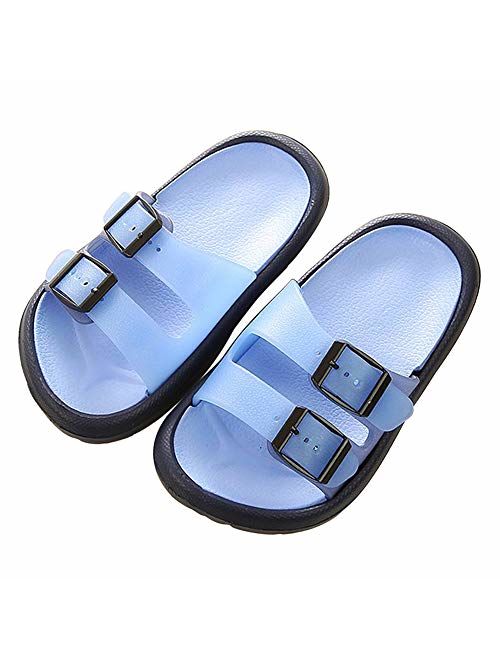 Toddler Little Kids Summer Sandals Non-Slip Boy Girl Slide Lightweight Beach Water Shoes Shower Pool Slippers