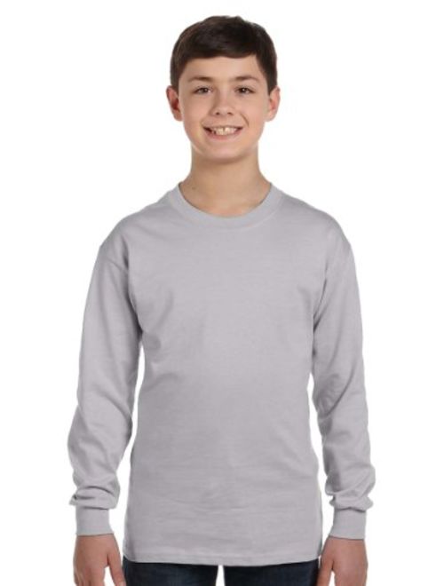 Gildan Boys Heavy Cotton Long Sleeve T-Shirt