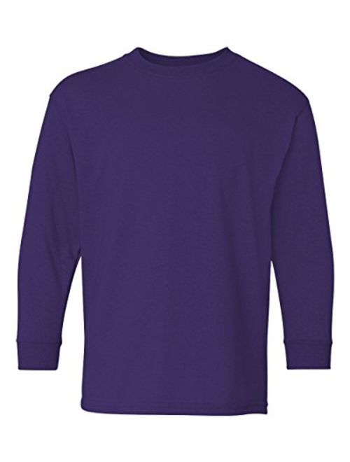 Gildan Boys Heavy Cotton Long Sleeve T-Shirt