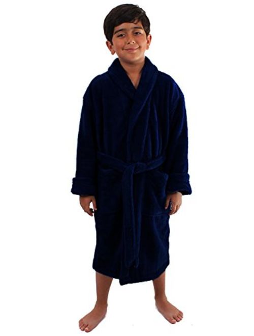 Turkuoise Boys Ultra Soft Plush Bathrobe Made in Turkey