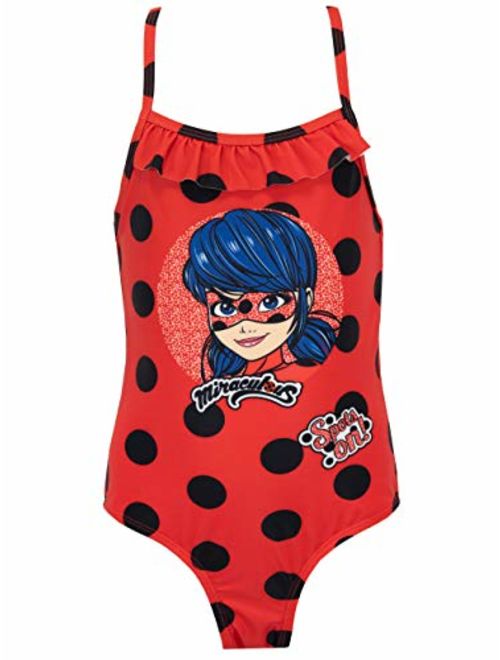 Miraculous Ladybug Girls' Lady Bug Swimsuit