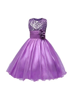 DreamHigh Sequined Flower Girls Party Pegant Dress