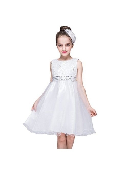 DreamHigh Sequined Flower Girls Party Pegant Dress