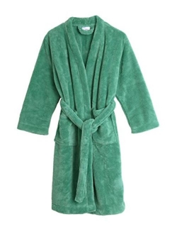 TowelSelections Boys Robe, Kids Plush Kimono Fleece Bathrobe