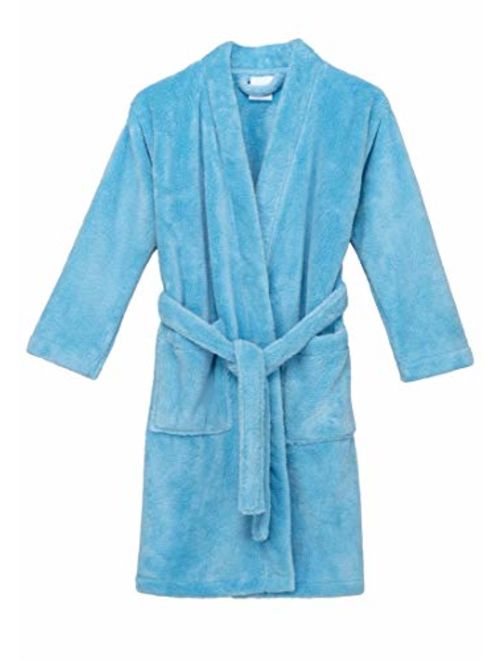 TowelSelections Boys Robe, Kids Plush Kimono Fleece Bathrobe