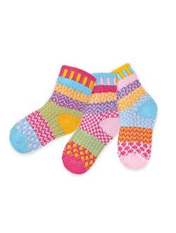 Solmate Socks, Mismatched Socks for Girls, Boys, Kids, Toddlers, A Pair with a Spare