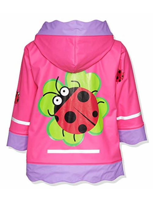 Playshoes Girl's Ladybug Waterproof Rain Jacket