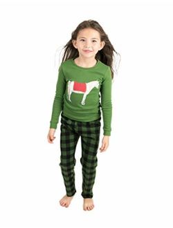 Kids & Toddler Pajamas Boys 2 Piece Pjs Set Cotton Top & Fleece Pants Sleepwear (2-14 Years)
