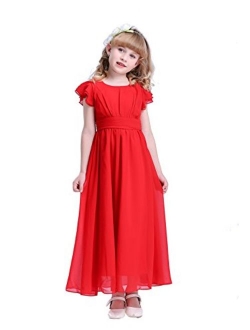 Happy Rose Bridesmaid Dress Prom Party Dresses Long Flower Girl's Dress