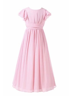 Happy Rose Bridesmaid Dress Prom Party Dresses Long Flower Girl's Dress