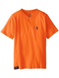 Big Boys' Slub V-Neck T-shirt