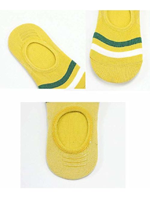 CHUNG Toddler Little Boys Girls No Show Liner Cotton Socks Thin Multi Solid Color White Summer 10 Pack 2T-12Years