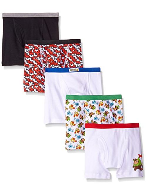 Handcraft Big Boys' Pokemon 5pk Boxer Briefs, Asst, 8