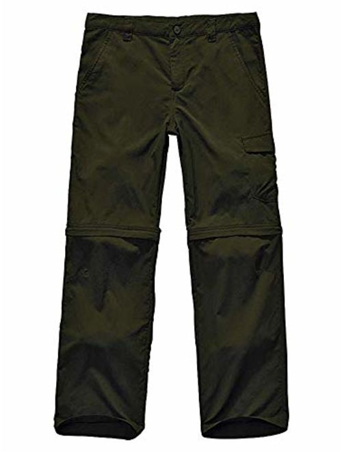 Kids' Cargo Pants, Boy's Casual Outdoor Quick Dry Waterproof Hiking Climbing Convertible Trousers