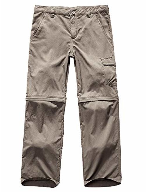 Kids' Cargo Pants, Boy's Casual Outdoor Quick Dry Waterproof Hiking Climbing Convertible Trousers