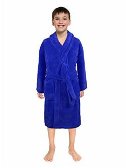 Ultra-Soft Plush Shawl Robes for Boys and Girls