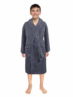 Ultra-Soft Plush Shawl Robes for Boys and Girls