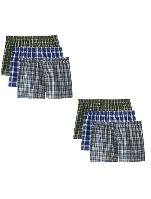 Hanes Toddler Boys Assorted Plaid Boxers - 4 Pack - TB85T4