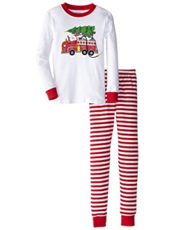 Sara's Prints Unisex Kids Long John Pajamas