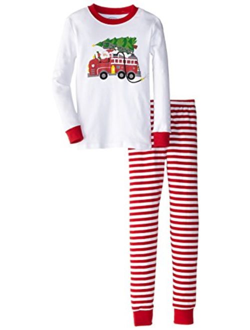 Sara's Prints Unisex Kids Long John Pajamas