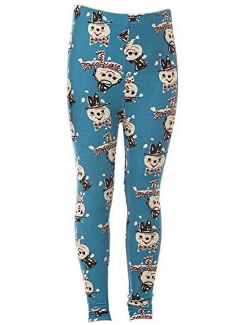 Kid's Full Length Buttery Soft Novelty Design Printed Leggings for Girls - Ages 4~8