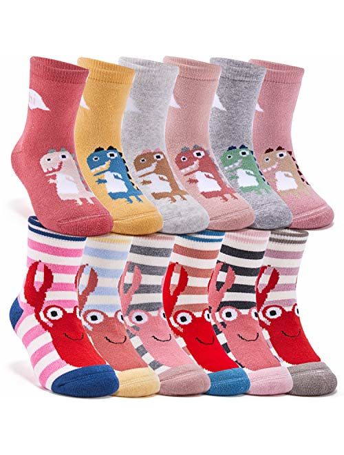 Boys Thick Cotton Socks Kids Warm Socks Winter Thermal Crew Socks