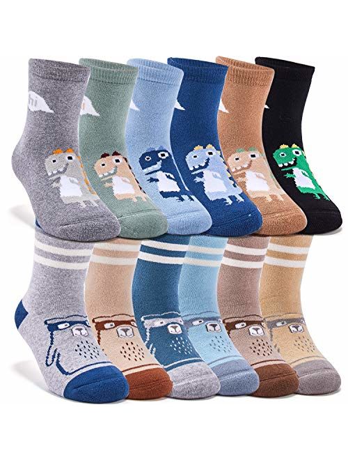 Boys Thick Cotton Socks Kids Warm Socks Winter Thermal Crew Socks