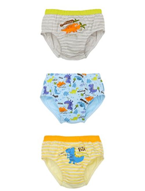 CHUNG Toddlers Little Boys 2-9Y Cotton Briefs Underwear Pack of 5/6 Car Dinosaur