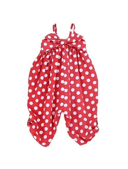 LELEFORKIDS - Toddlers and Girls (2T-7/8) Happy-Bee Polka Dots Jumpsuit