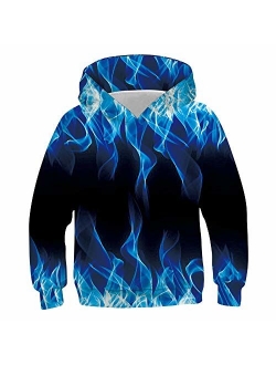 Belovecol Boys Girls 3D Hoodies Casual Printed Pullover Hooded Long Sleeve Sweatshirts with Pocket for 6-16 Years