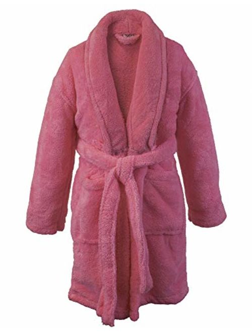 BC BARE COTTON Bare Cotton Kids Microfiber Fleece Shawl Robe - Girls