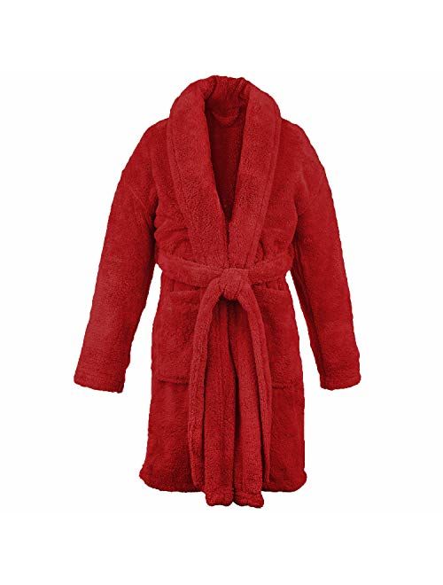 BC BARE COTTON Bare Cotton Kids Microfiber Fleece Shawl Robe - Girls