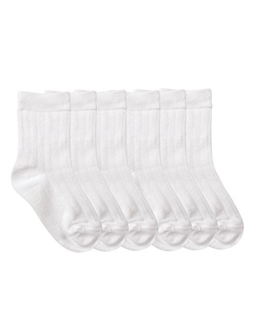 Jefferies Socks Boys School Uniform Rib Crew Socks 6 Pair Pack