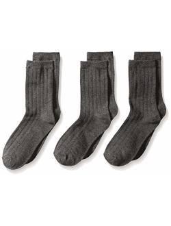 Jefferies Socks Little Boys' Ribbed Crew Sock Three-Pack