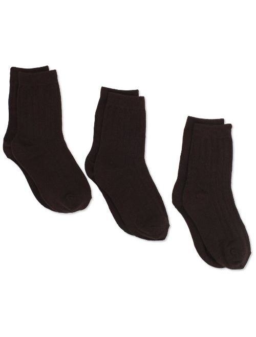 Jefferies Socks Little Boys' Ribbed Crew Sock Three-Pack