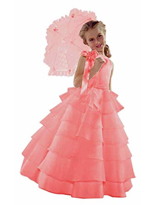 Sale!!! Sara Too Flower Girl Wedding Layers Sleeveless Dress Baby to Teen