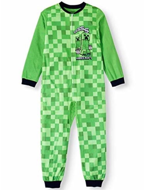 Minecraft Little Boys' Blanket Sleeper Pajamas