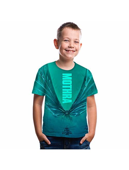 CHOICE99 Boys Cartoon Monster Shirt Kids t-Shirt 3D Printing Shirt for boy Girl Summer Tops tee