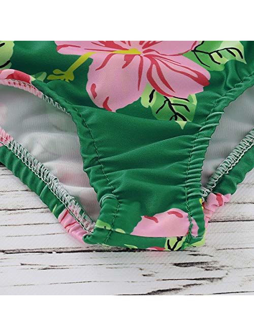 Aisheny Kids Girl Fashion One Piece Swimwear, Toddler Ruffles Floral Monokini Beach Bathing Suit