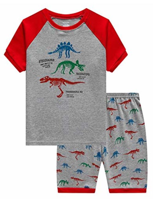 Little&Big Boys Pajamas Kids 100% Cotton Pjs Sleepwear Childrens Clothing Set