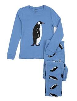 Kids & Toddler Pajamas Girls 2 Piece Pjs Set Cotton Top & Fleece Pants Sleepwear (2-14 Years)