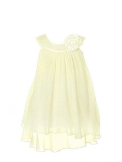 Dempsey Marie 11 Colors - Girl's 2-14 Soft & Flowy Chiffon Pageant Flower Girl Party Dress