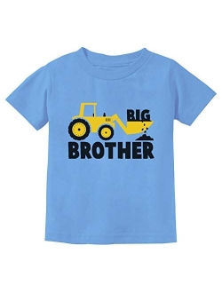 Big Brother Gift for Tractor Loving Boys Toddler/Infant Kids T-Shirt + Stickers