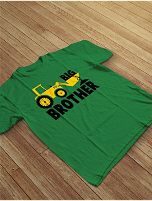 Big Brother Gift for Tractor Loving Boys Toddler/Infant Kids T-Shirt + Stickers