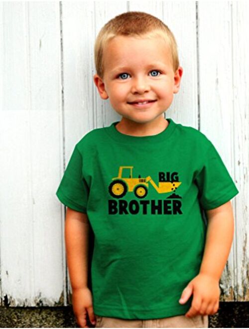 Big Brother Gift for Tractor Loving Boys Toddler/Infant Kids T-Shirt + Stickers