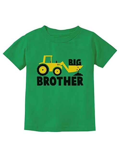 Big Brother Gift for Tractor Loving Boys Toddler/Infant Kids T-Shirt + Stickers