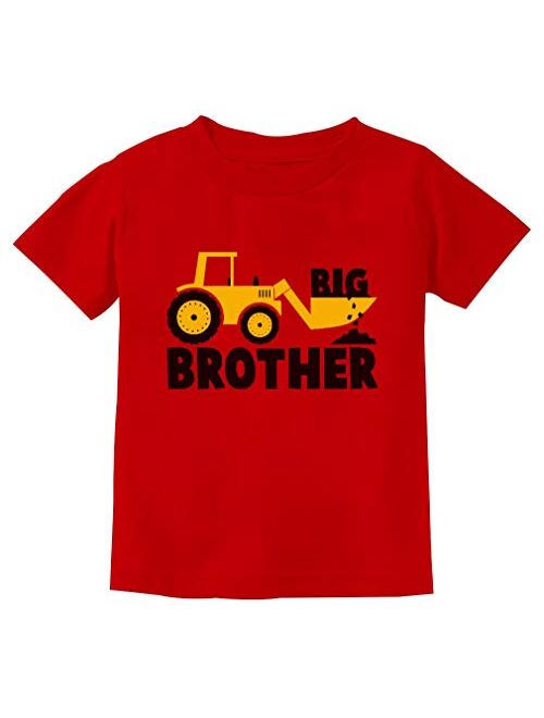 Big Brother Gift for Tractor Loving Boys Toddler/Infant Kids T-Shirt + Stickers