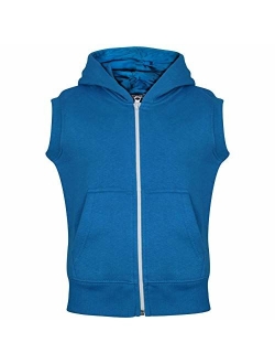 A2Z 4 Kids Kids Girls Boys Plain Gilet Fleece Hoodie Zipper Sleeveless Jacket