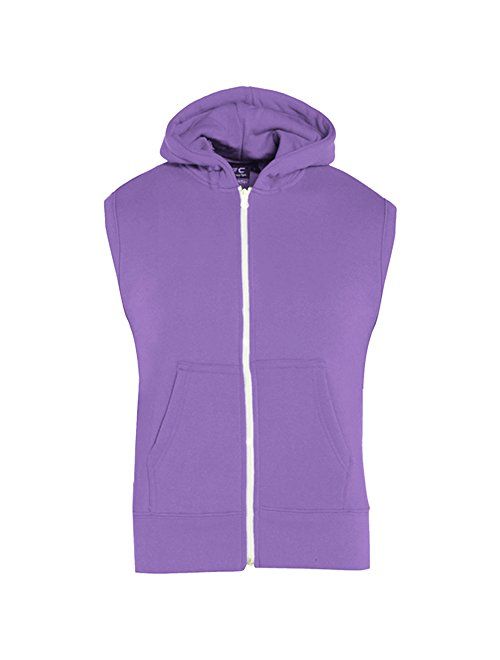 A2Z 4 Kids Kids Girls Boys Plain Gilet Fleece Hoodie Zipper Sleeveless Jacket